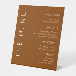 Sinal do menu Terracotta, Sinal do menu Laranja Qu
