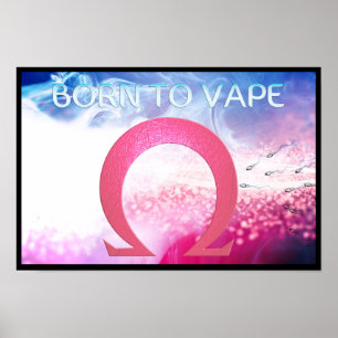 Sinal do ohm - nascer ao poster de Vape