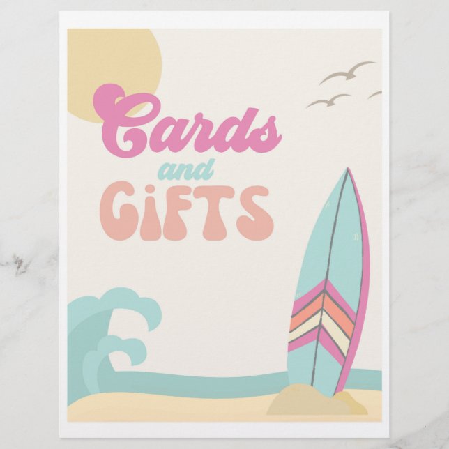 Sinal do partido surfando | Cartões + Sinal de pre (Frente)