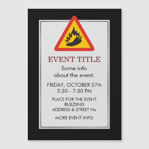 Sinal do perigo do pimento