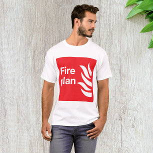 Sinal do Plano de Fogo Mens T-Shirt