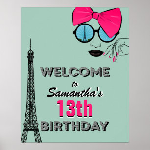 Sinal do poster da boa vinda do feliz aniversario