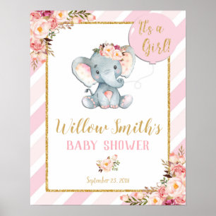 Sinal do poster da boa vinda do rosa da menina do