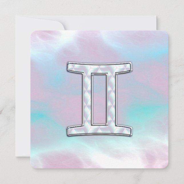 Sinal Gemini Zodiac da Mãe do Estilo Pérola (Frente)