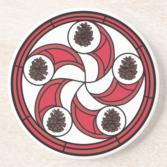 Sinal hexadecimal Zisa numa porta copos (Frente)