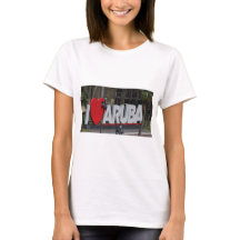 Sinal "I Love Aruba", Fotografia, T-shirt