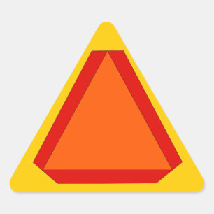 Sinal lento da etiqueta para artigos de papelaria