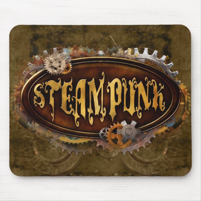 Sinal Mousepad de Steampunk (Frente)