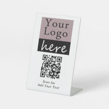 Sinal Personalizado com Código QR Adicione Seu Log