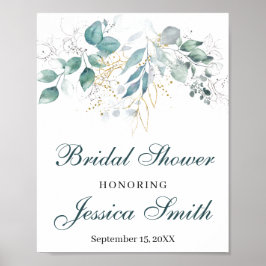 Sinal Poster de boas-vindas do chá de panela