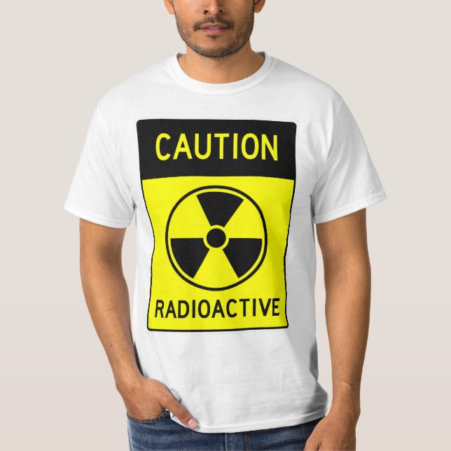 Sinal RADIOATIVO RADIOATIVO T-Shirt Muito Divertid (Frente)