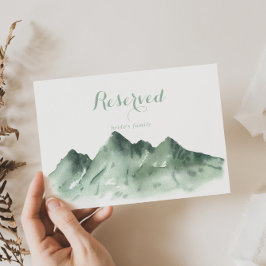 Sinal Reservado de Casamento de País da Montanha V