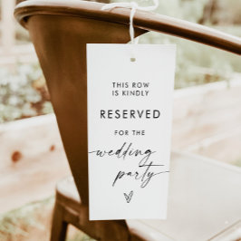 Sinal Reservado de Casamento Minimalista Moderno