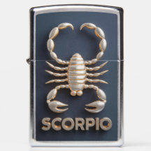 Sinal Scorpio Zodíaco Emblema Metálico #1