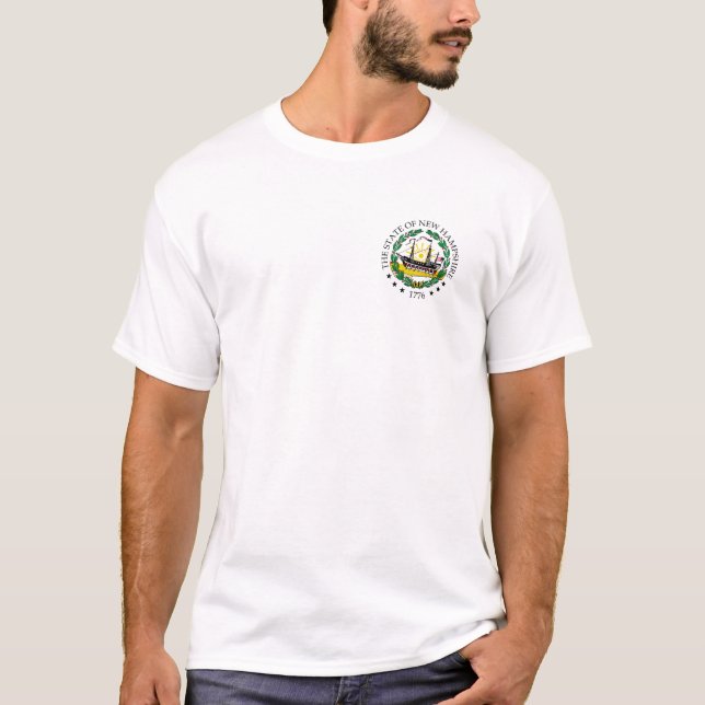 Sinal T-Shirt de New Hampshire (Frente)