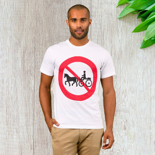 Sinal T-Shirt Sem Cavalo E Buggy Road