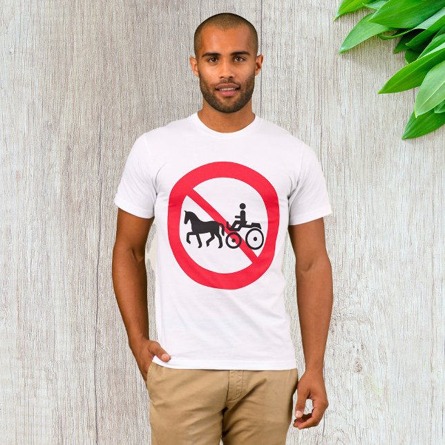 Sinal T-Shirt Sem Cavalo E Buggy Road (Criador carregado)