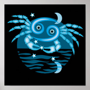 Sinal Zodiac Star - Poster de Símbolo de Cancer