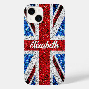 Sinalizador britânico vermelho azul faíscas branca