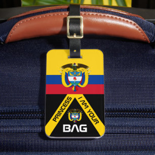 Sinalizador colombiano, etiquetas de sacos, Colômb