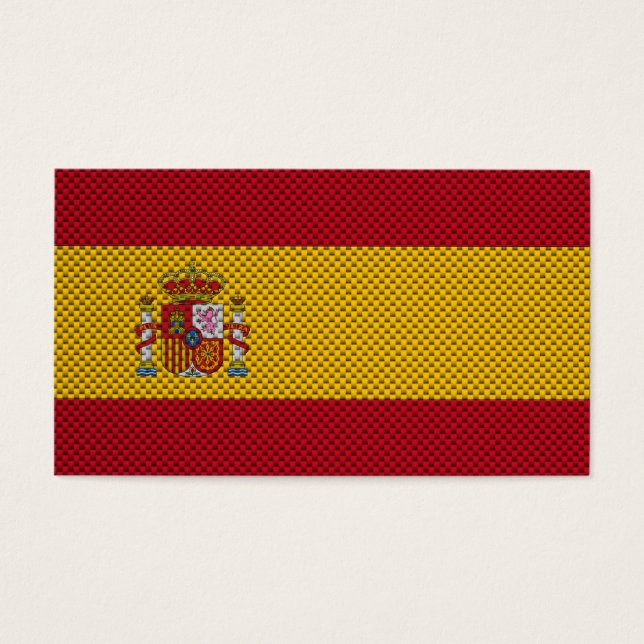 Sinalizador da Espanha com efeito de fibra de carb (Frente)