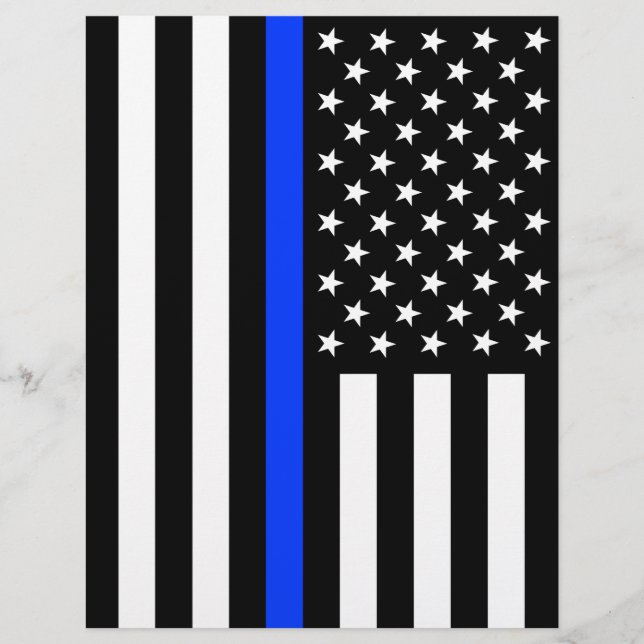 Sinalizador da Polícia de Linha Azul-Fino (Frente)