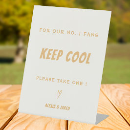 Sinalizador de Casamento de Ventiladores Número Um