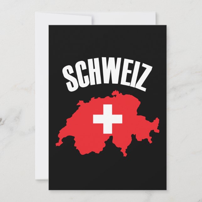Sinalizador de Mapa de Suiça Schweiz (Frente)