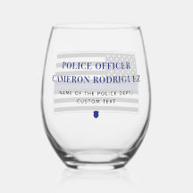 Sinalizador de Policial Thin Blue Line Personaliza