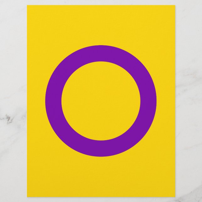 Sinalizador do Orgulho Intersexual LGBTQ (Frente)