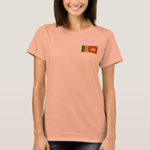 Sinalizador do Sri Lanka e Escoteiro do T-Shirt