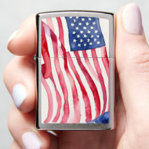 Sinalizador EUA de Aquarela