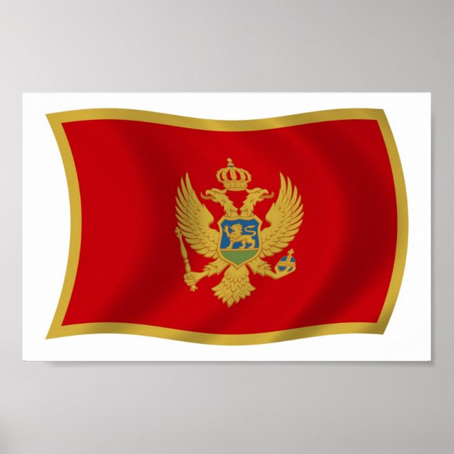 Sinalizador Montenegro Poster Impressão (Frente)