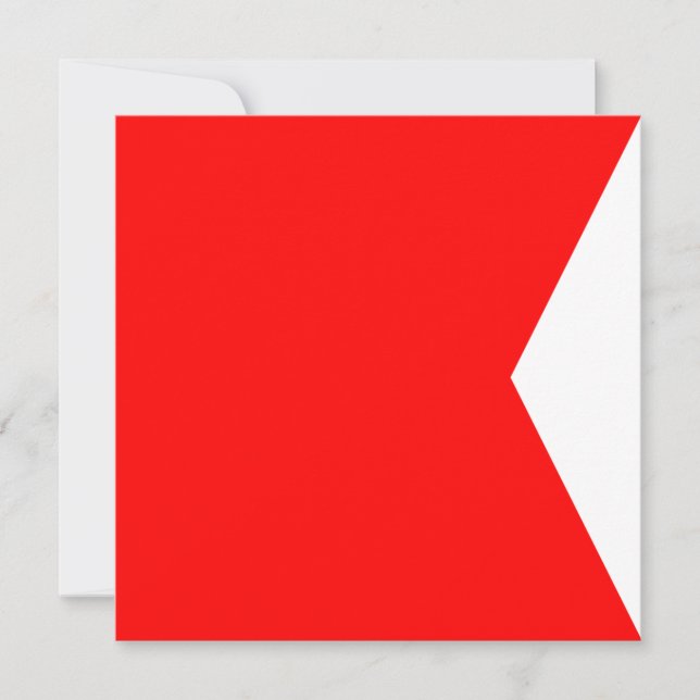 Sinalizador náutico Sinal Bravo - Letra B (Frente)