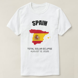 Sinalizador T-Shirt de Espanha de Eclipse Solar To