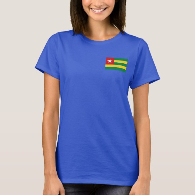 Sinalizador Togo e T-Shirt Map Dk (Frente)