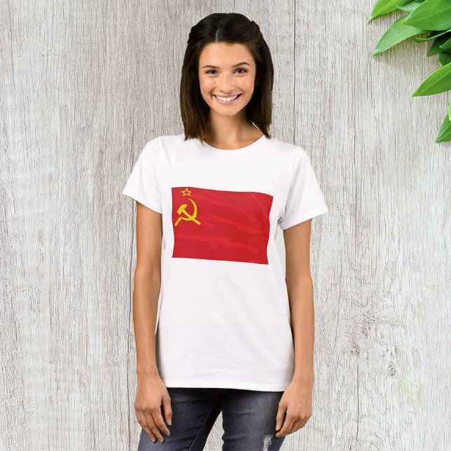 Sinalizador USSR Womens T-Shirt (Criador carregado)