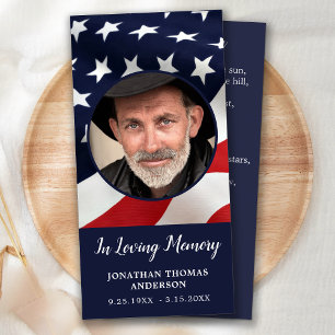 Sinalizador Veterano Memorial Orador Cartão Cartei
