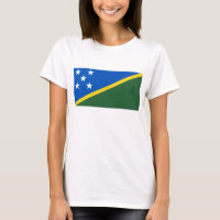 Sinalizador x Mapa T-Shirt das Ilhas Salomão