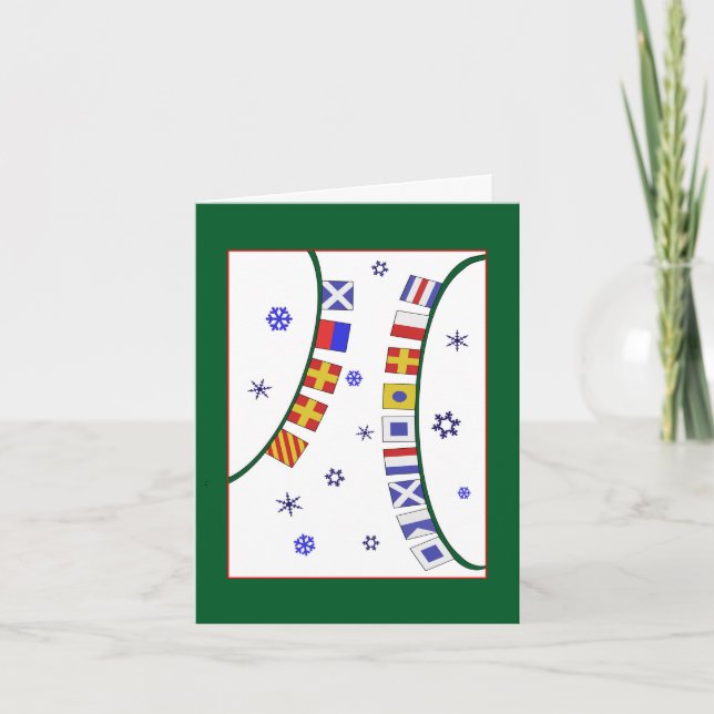 Sinalizadores de Sinal Náutico Voadores Cartão de  (Frente)