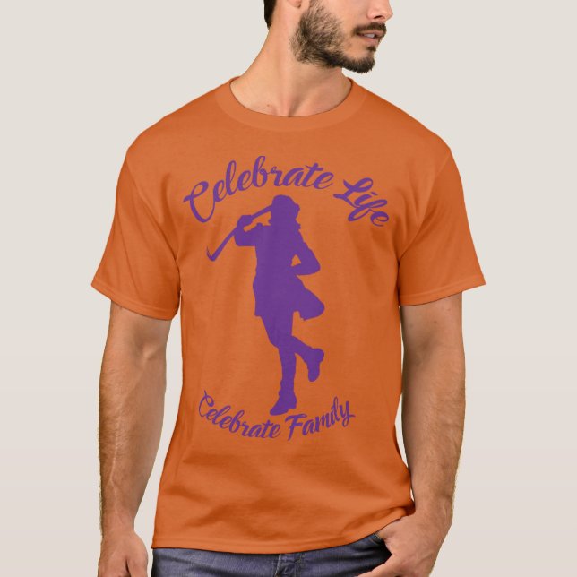 Sindicato T-Shirt Orange w/ Purple Silhout (Frente)