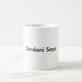 Sindoni diz a caneca