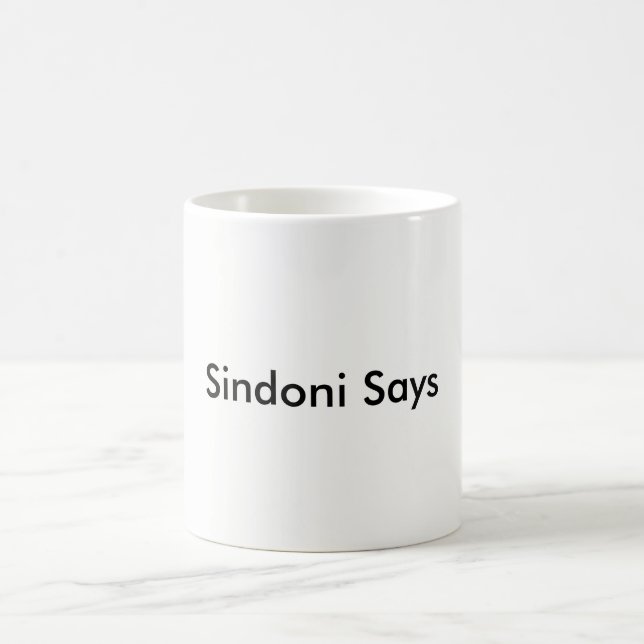 Sindoni diz a caneca (Centro)