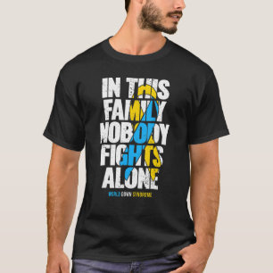 Sindroma Abaixo A Consciencialização Camisa A Famí