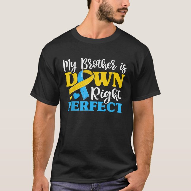 Síndrome de Down Irmão Sensibilização Camisa Irmão (Frente)
