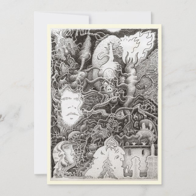 Síndrome de Mindsucker, por Brian Benson Flat Card (Frente)