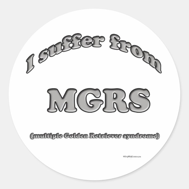 Síndrome do ouro Retriever - Adesivo (Frente)