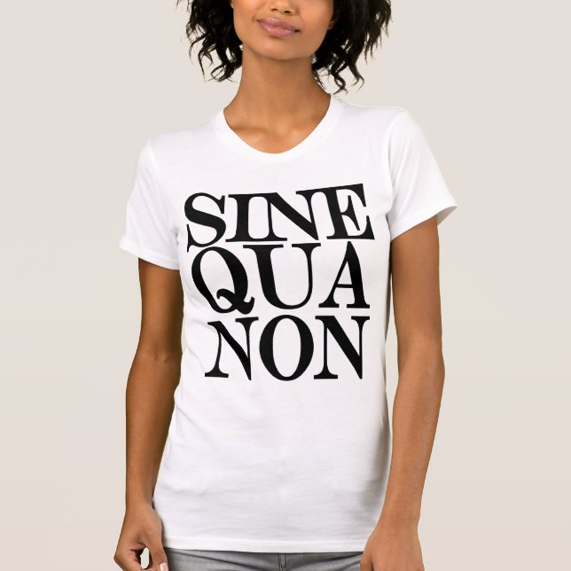 Sine Qua Non Latino Quote Camisa Singlet (Frente)