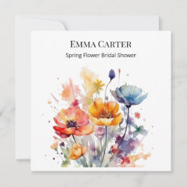 Sinfonia de flor selvagem: Primavera aquarela colo