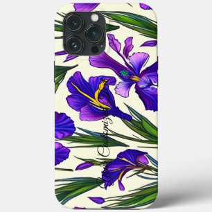 Sinfonia de Jardim: Padrão Floral de Iris